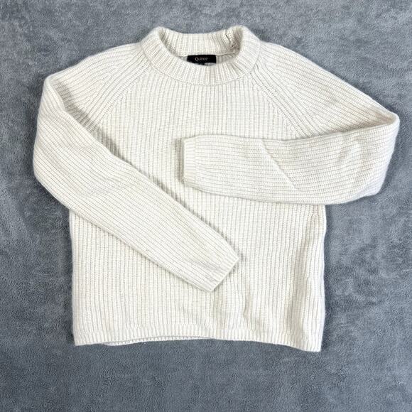 Quince Women's XS 100% Cashmere Sweater White Knit Quiet Luxury - Picture 1 of 9